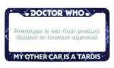 DOCTOR WHO OTHER CAR TARDIS LICENSE PLATE FRAME